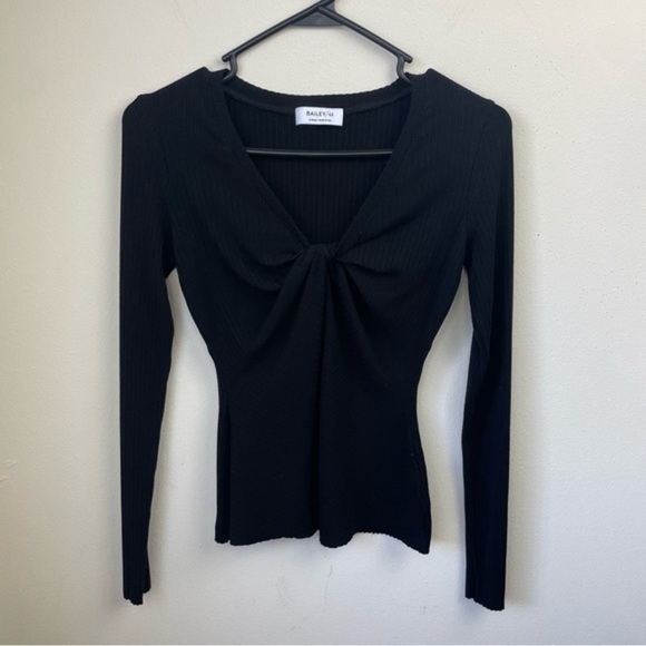Bailey 44 Petula Twist-Front Rib-Knit Top - Picture 3 of 6